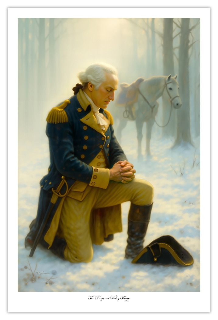 Fine Art Paper Prints - The Prayer at Valley Forge