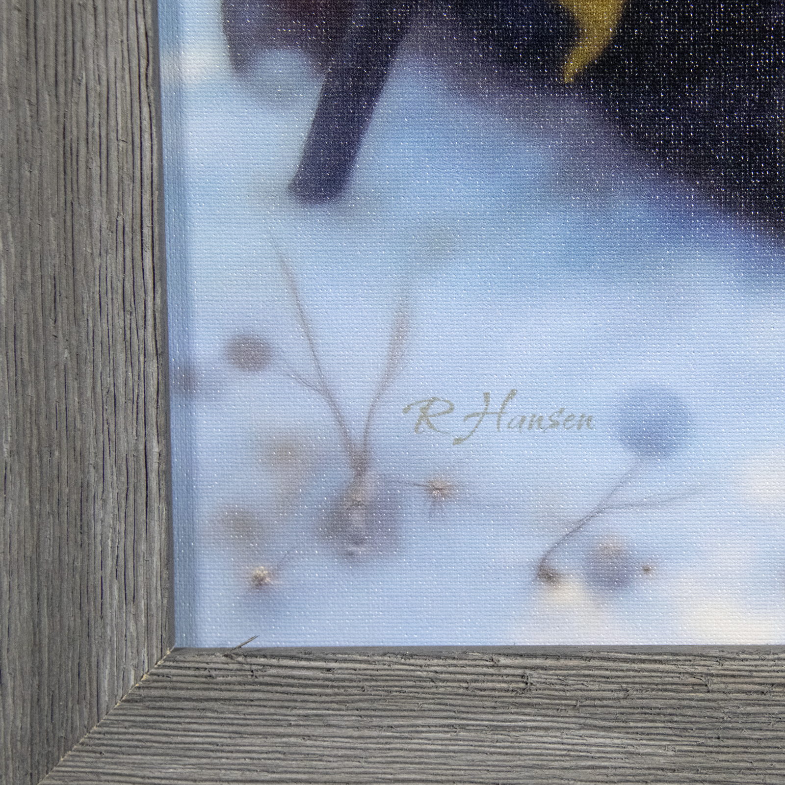 21"x25" Driftwood Gray Framed Giclée Canvas Print - The Prayer at Valley Forge - Image 3