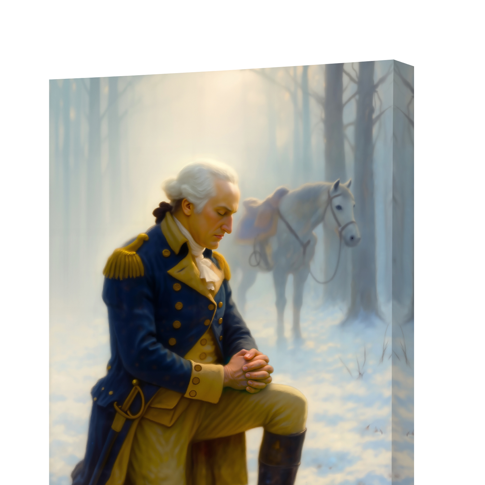 24"x36" Unframed Giclée Canvas Print - The Prayer at Valley Forge - Image 2